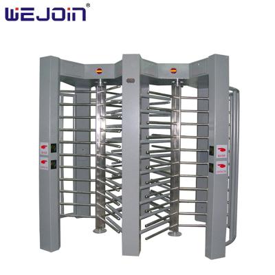 China Durable Anti-Pinch Access Security RFID Card and Fingerprint Access Control Full Height Dome Turnstile Gate for sale