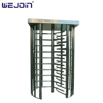 China Durable Outdoor Stainless Steel Turnstile Antirust Access Control Full Height Turnstile Gate for sale