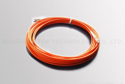 China Multimode Fiber Optic Patch Cables LC / APC - LC / APC Orange Color for sale