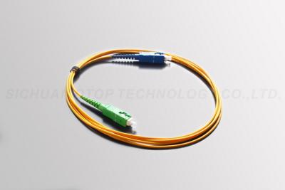 China Sc/UPC - Verbindungskabel 3.0mm Sc/UPC färben optische PVC-Jacken-Materialien Farbe gelb zu verkaufen