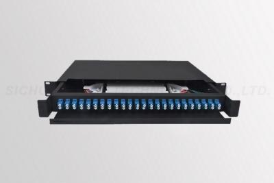 China OTOP LC / UPC 48F Fiber Optic Patch Panel , Fiber Optic Cable Patch Panel for sale