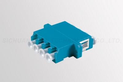 China 4 Core LC / UPC Fiber Connector Adapters Blue Color 3 Years Warranty for sale