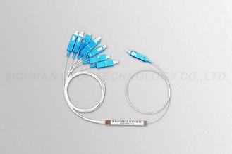 중국 수동태 8 방법 1x8 광섬유 쪼개는 도구는 섬유 네트워크 FTTH에 있는 SC/UPC PLC를 흩어집니다 판매용