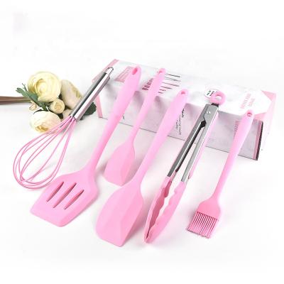 China Sustainable high quality eco-friendly kitchen utensil heat resist cookware tools kitchen silicone cookware set for home for sale