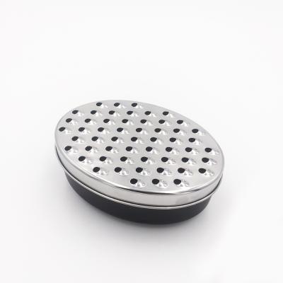 China High Quality Viable Silver Stainless Steel Round Grater Zester Cheese Grater With Container for sale