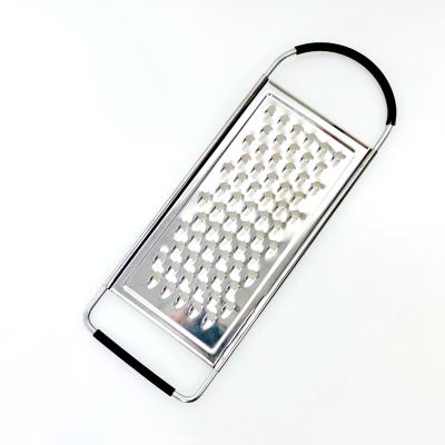 China High Quality Viable Chocolate Grater Flat Cheese Grater Stainless Steel Grater With Anti-Slip Soft Grip Handle for sale