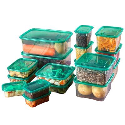 China Microwavable Kitchen Organizer Grains Beans Storage Jar Keep Fresh Food Storage Box Refrigerator Food Sealed Crisper Container for sale