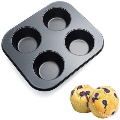 China Viable Nonstick Baking Kitchen Bakeware Mini Cupcake Baking Muffin Pan from Tray Carbon Steel Baking Pans for sale