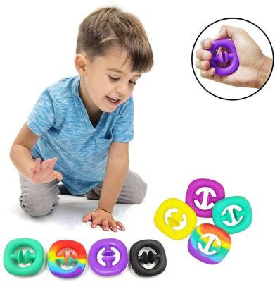 China New and Funny 2022 Toy Squeeze Grab Snap Sensory wiggle person silicone handshake pull cord fidgety person toys for sale