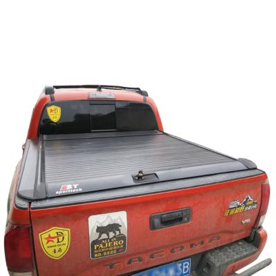 China Car Roll Up Hard Tonneau Cover Roll Cover Roll Tonneau Cover Hotsale Pickup Truck Bed Cover Hotsale Aluminum For Toyota Tacoma for sale