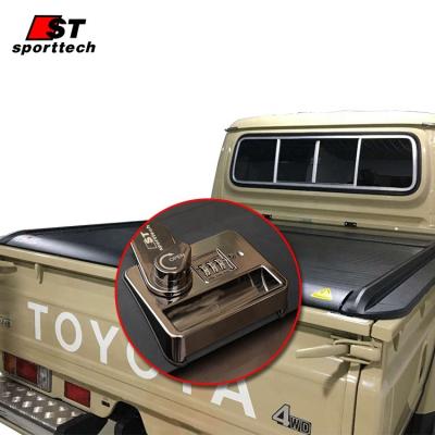 China Morden Wholesale Price Pickup Truck Bedspread Roll Cover Luxury Roll Cover With Password Lock For Toyota Land Cruiser LC79 for sale