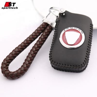 China Protect your car key and upgrade handmade key appearance car key smart bag for LAND ROVER customized leather auto key wallets for JAGUAR for sale