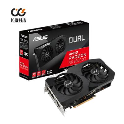 China New DUAL RX 6600xt/6700xt/6800xt AMD Radeon GPU Snow Leopard 8GB GDDR6 Video Cards Desktop Graphics Card for sale