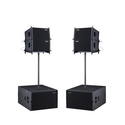 China double 15 inch portable active powered line array speaker for church wedding party for sale