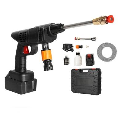 China New China-Chic Cordless High Pressure Washing Gun 24/48V 580PSI 300W with Foam Cannon High Power Portable Electric Cleaner Self-Battery for Car for sale