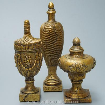 China Vintage Home Decoration Set Decoration Resin Display Accessory Pieces For Home Decoration for sale