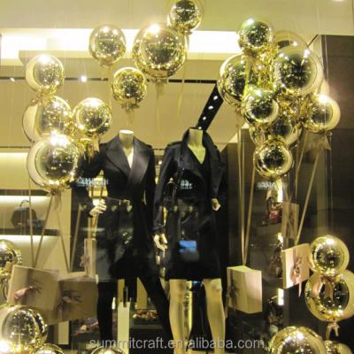 China Fashion Plated Hard Plastic Balloon Window Display Props for sale