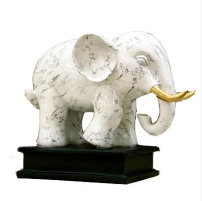 China China Polyresin Marble Like Elephant Statue Resin Polystone Elephant Sculpture for sale