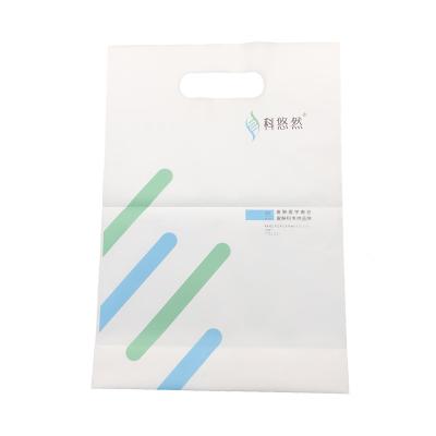 China 100% Biodegradable Eco-Friendly Shopping Handle Hole Punch Carrier PLA+PBAT Plastic T-Shirt Bag for sale