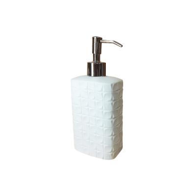 China Soap Dispenser China Manufacturer White Ceramic 4 Piece Accessory Blue Set Bathroom Accessories for sale