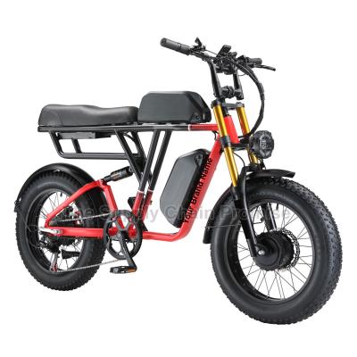 China Factory Direct Sale S650 E-bike Motor 1000W Double Electric Bicycle Aluminum Alloy 23AH Battery Double Tire Electric Bike Fat for sale