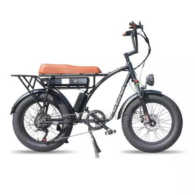 China Aluminum Alloy S8 Factory Direct Sale 500W Motor E-Bike 48V 17.5AH Lithium Battery Electric Bikes 20x4.0 Inch Fat Tire Bicycle for sale