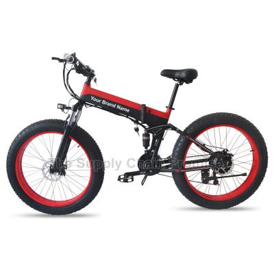 China High Quality S11 26x4.0 Inch Motor 13AH Aluminum Alloy Fat Tire Folding E-Bike 48V 350W E-Bike for sale