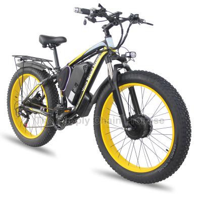 China Double Tire Motor K800 23AH Aluminum Alloy Fat Lithium Battery 26x4.0 Inch E-Bike 2000W Electric Bike with 2 Front and Rear Motors for sale