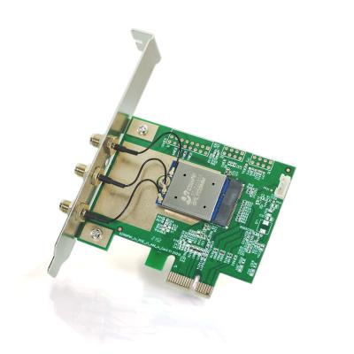 China Tri Adapter-Karten-WiFis 6E Wifi Band-PCI Express-drahtlosen Netzwerks Adapter-Karte zu verkaufen