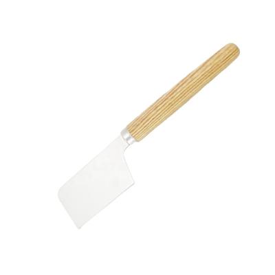 China 02W01-013 Sustainable Food-Rated Stainless Steel 19x3.5x1.65 Cheese Cleaver (Small) With Bolster Ashwood Handle for sale