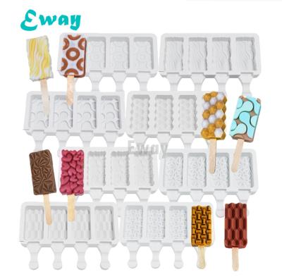 China New high quality disposable popsicle molds soft ice cream collection cakesicle molds for summer for sale