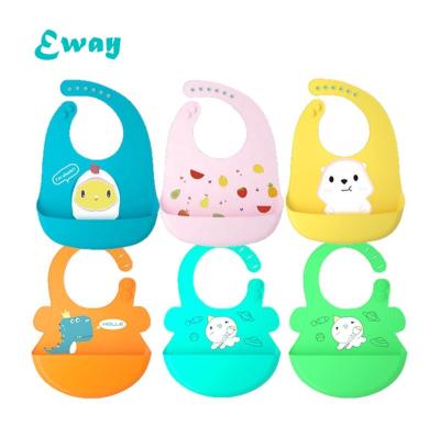 China Antibacterial Strawberry Children's Antibacterial Cat Dinosaur Rice Bag Baby Bibs Silicone Wraps, Printed Bibs for sale