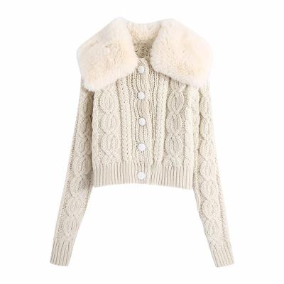 China Women's clothing autumn and winter sweaters long-sleeved knitting jackets and coats breathable IHJ1784 for sale