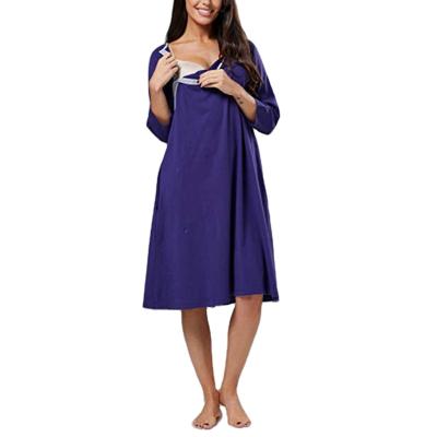 China WISH Autumn Breathable IHSM115 AliExpress Maternity Nursing Wear Long Sleeve Large Hanging Maternity Dresses for sale