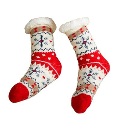 China IHJ1435 Christmas Breathable Socks Autumn And Winter Women's Mid-Tube Warmer Thicker Socks for sale