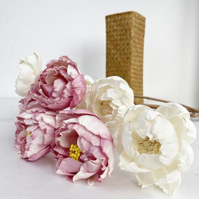 China Hot Selling China Flower Arrangement High Quality Handmade Sola Artificial Flower Wooden Sola Diffuser Flower for sale