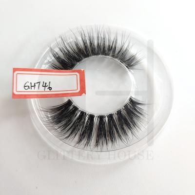 China Long Lasting Natural 3D Mink Eyelashes Lashes Strip Packaging Box Private Label Faux 3d Vegan Custom Mink Lashes for sale