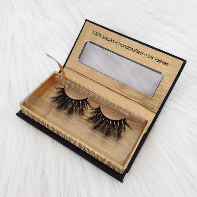 China Long Lasting Wholesale Eyelashes Own Brand Customized Eyelash Package 3D Mink Eyelashes Private Label for sale