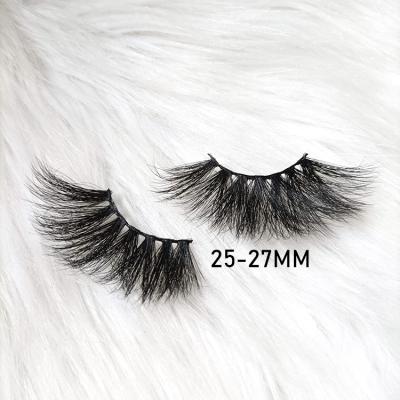 China Black 25mm thick popular 3D mink lashes cheap wholesale 3D mink lashes 25mm mink lashes for sale