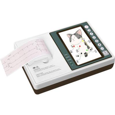 China Portable Animal Health Diagnosis Pet Health Animal Monitoring ECG Machine 3 Channel Veterinary ECG Machine for sale