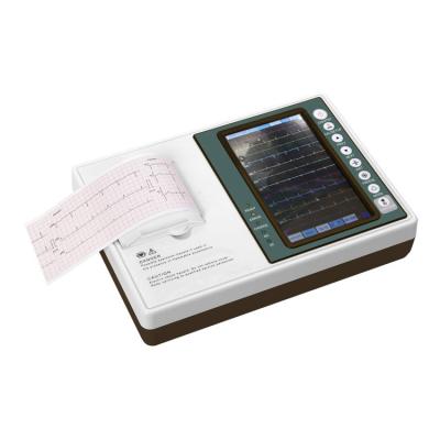 China Portable Hospital Ecg Monitor Digital Electrocardiograph Ekg 3 Channel Ecg Machine With Touch Screen for sale