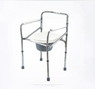 China Convenient lightweight shower commode chair with wheels and cover for sale