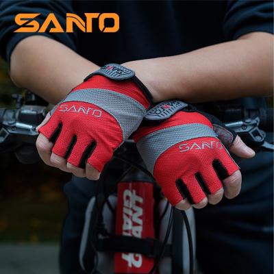 China Anti slip; Quick-drying; SANTO Brand New Design Outdoor Breathable Half Finger Recycling Gloves Anti Slip Others Sports Gloves For Unisex Sports for sale