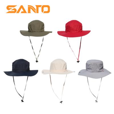 China Quick-drying; Breathable; Superfine Fiber Wholesale Fashion 100% Polyester Quick Dry Custom Bucket Boonie Hat UV Protect Sun Hat for sale