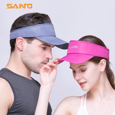 China Quick-drying; Breathable; superfine fiber custom logo UV protection sun visors sports sun visor cap women custom sun visor hat for summer outdoor beach for sale