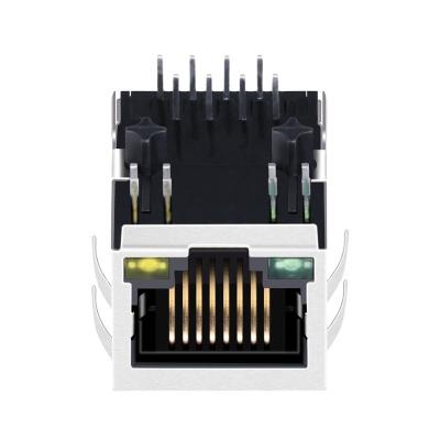 China PBT UL94V-0 Hqst RJ45 Short 15.75MM No Lamp No Transformer No Bomb Network Positive Crystal Main Plug 90 Degree Female Mouth Direct Sales for sale