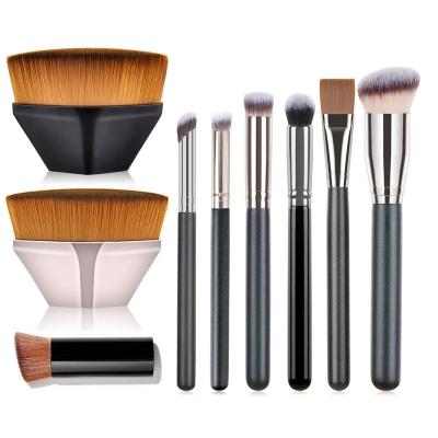 China Beauty Tool Flat Surface Foundation Concealer Brush No. 4 EYE Makeup No.55 for sale