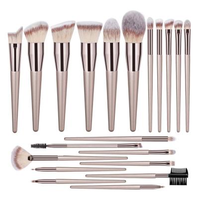 China Angular Blush 20 Pcs Wholesale Makeup Brushes Private Label Custom Logo 14 Piece Cosmetic Makeup Brush Set for sale