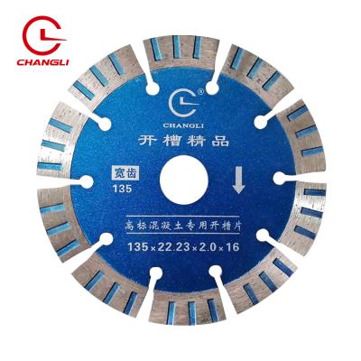 China Long life Diamond Power. High Speed ​​Straight Smooth Edge 5 Inch 135mm Mini Head Granite Diamond Slotting Saw Blades for sale