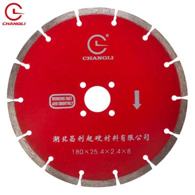 China . High Speed ​​Smooth Edge 180mm 7inch Turbo Straight Diamond Saw Cutter Blade For Ceramic Granite Marble Stone Cutting for sale